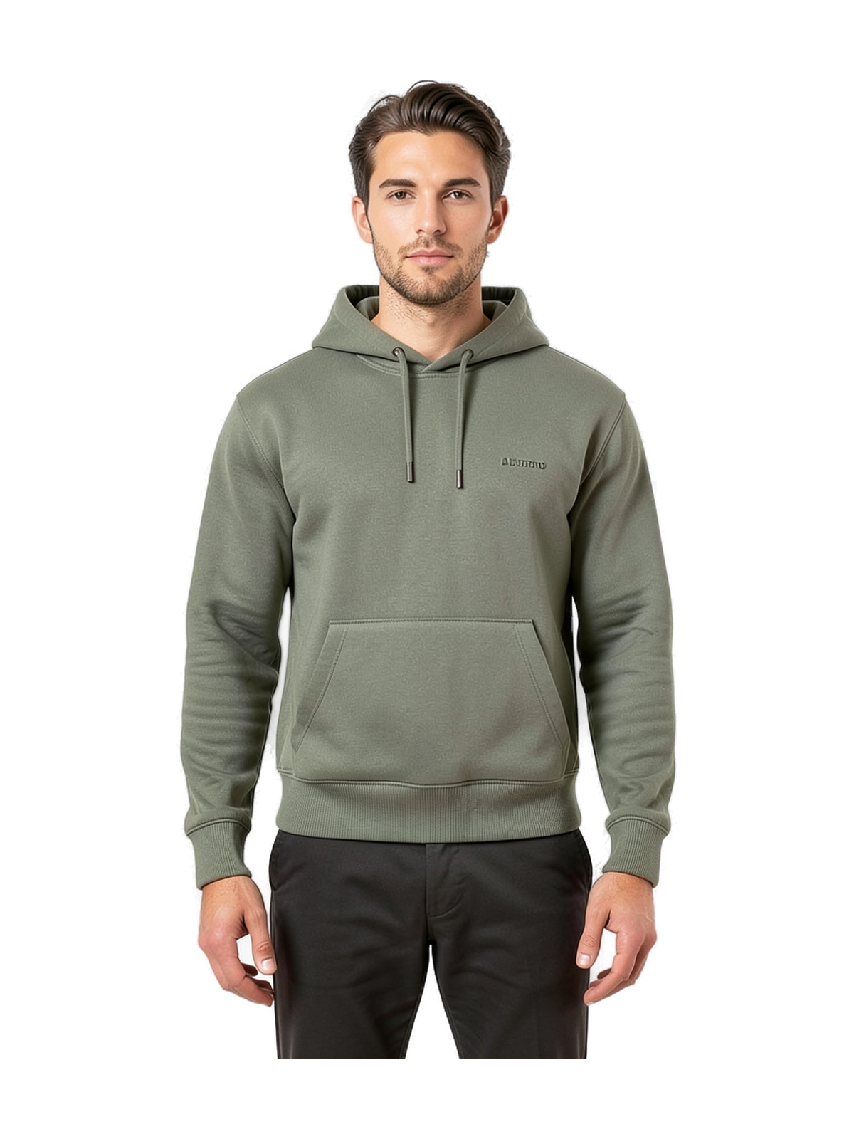 NS401 - Sudadera ecorresponsable con capucha unisex — portada con modelo