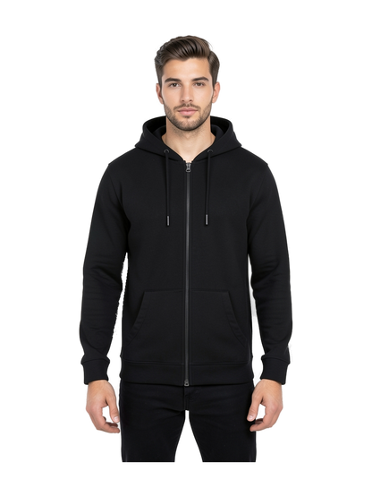 NS402 - Sudadera ecorresponsable con cremallera y capucha unisex — portada con modelo