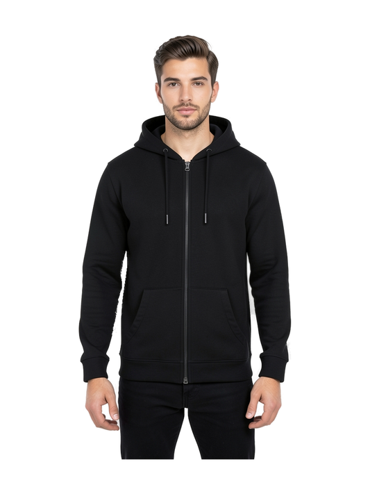 NS402 - Sudadera ecorresponsable con cremallera y capucha unisex — portada con modelo