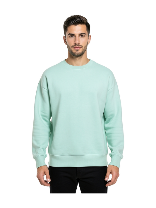 NS407 - Sudadera ecorresponsable cuello redondo oversize unisex — portada con modelo