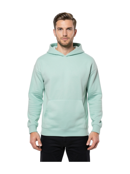 NS408 - Sudadera ecorresponsable con capucha oversize unisex — portada con modelo