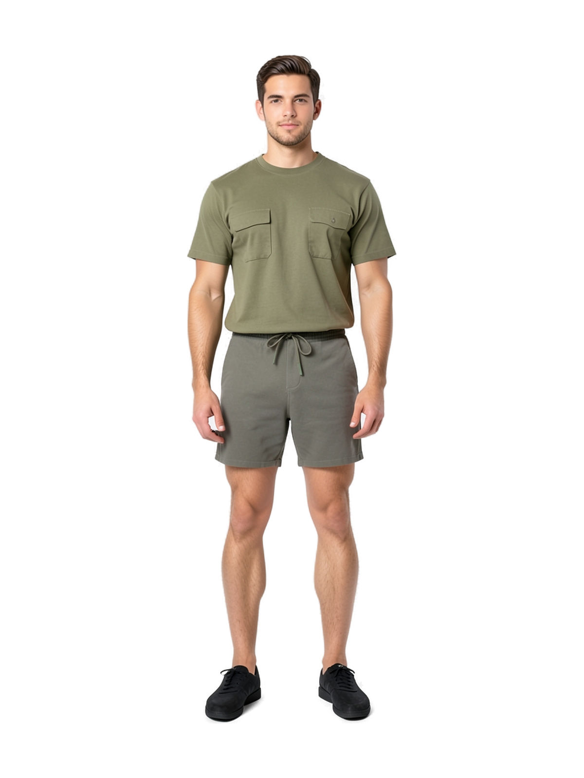 NS727 - Short ecorresponsable de rizo hombre — portada con modelo