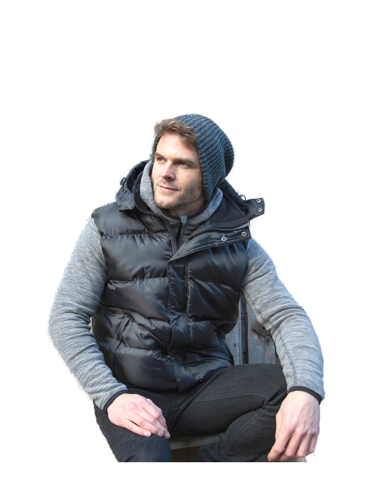R223X - Nova Lux Padded Gilet — portada con modelo