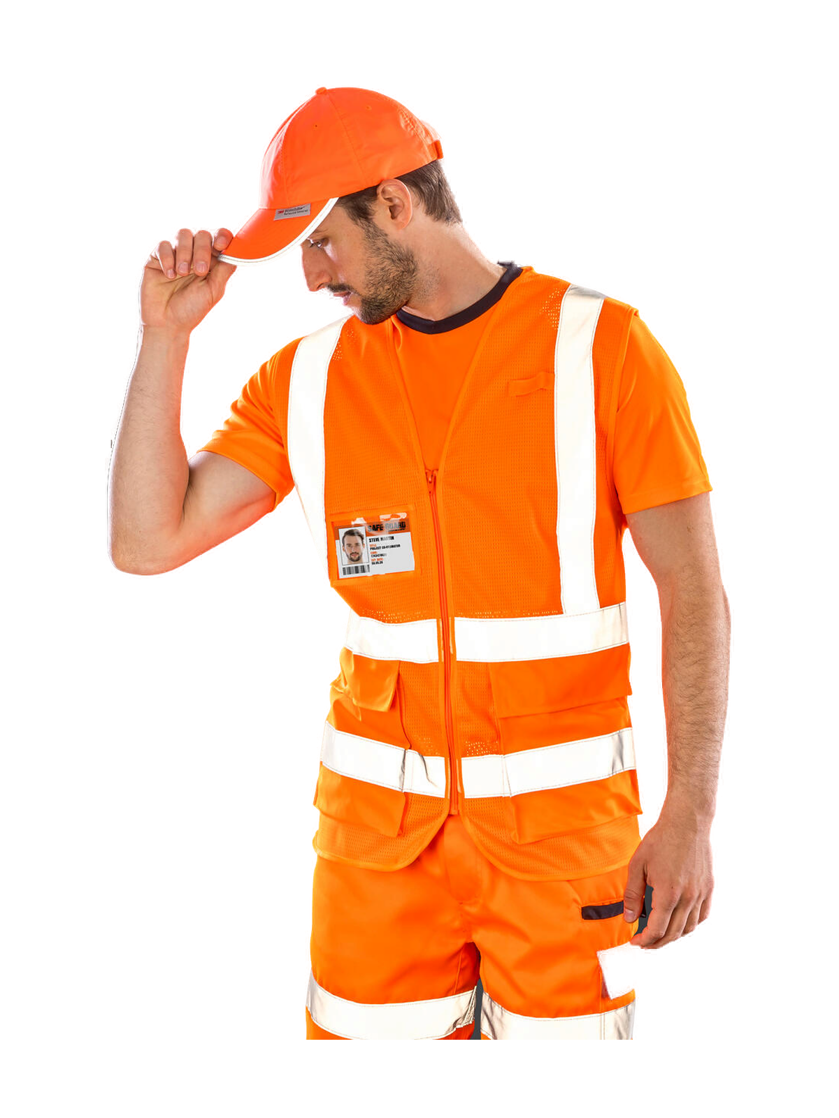 R479X - Executive Cool Mesh Safety Vest — portada con modelo
