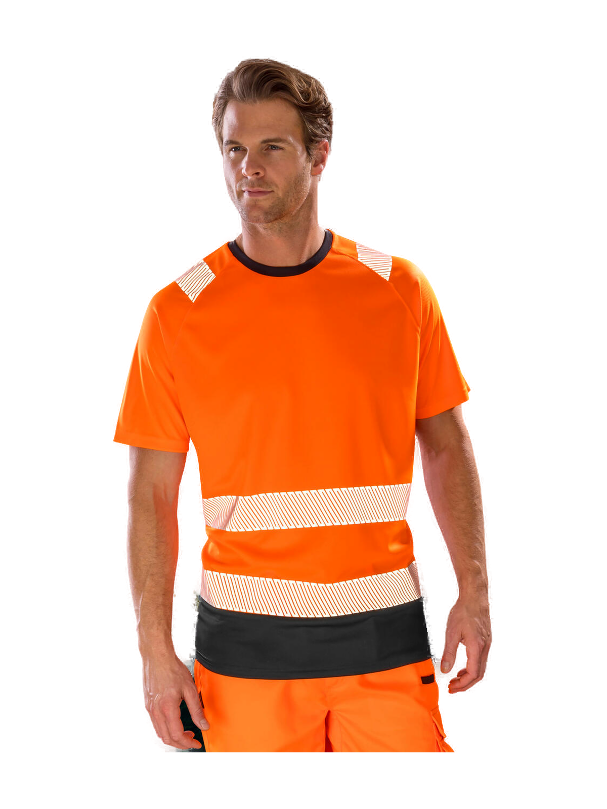 R502X - Recycled Safety T-Shirt — portada con modelo