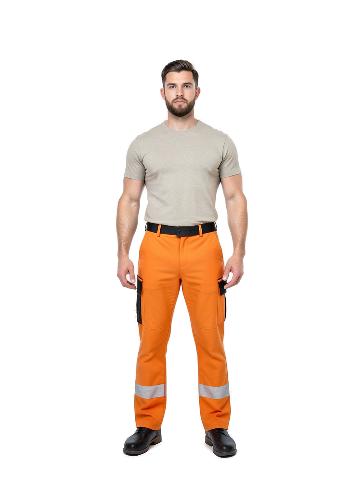 R517X - Recycled Stretch Safety Trouser — portada con modelo ajustada