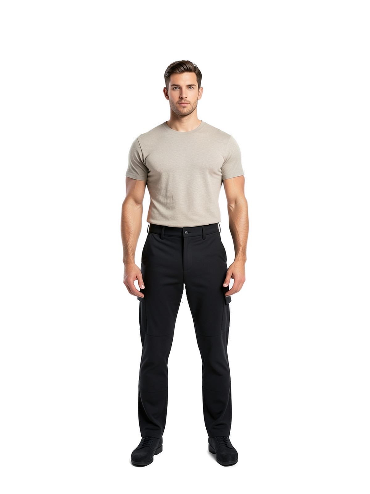 R518X - Recycled Stretch Trouser — portada con modelo ajustada