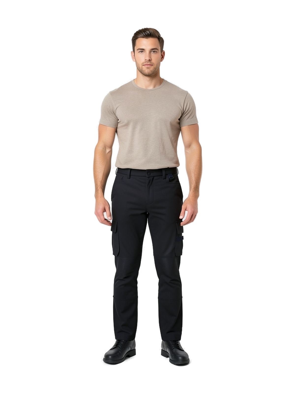 WK742 - Pantalón de trabajo bicolor hombre — portada con modelo