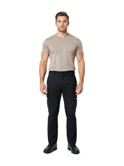 WK742 - Pantalón de trabajo bicolor hombre — portada con modelo
