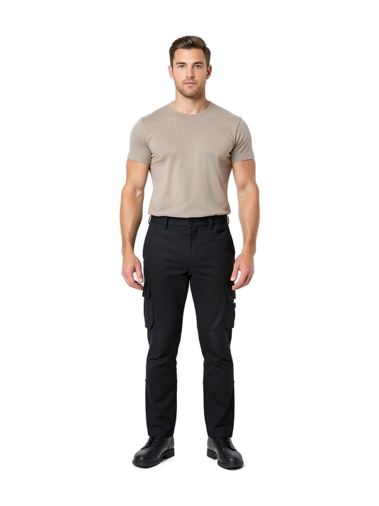 WK742 - Pantalón de trabajo bicolor hombre — portada con modelo