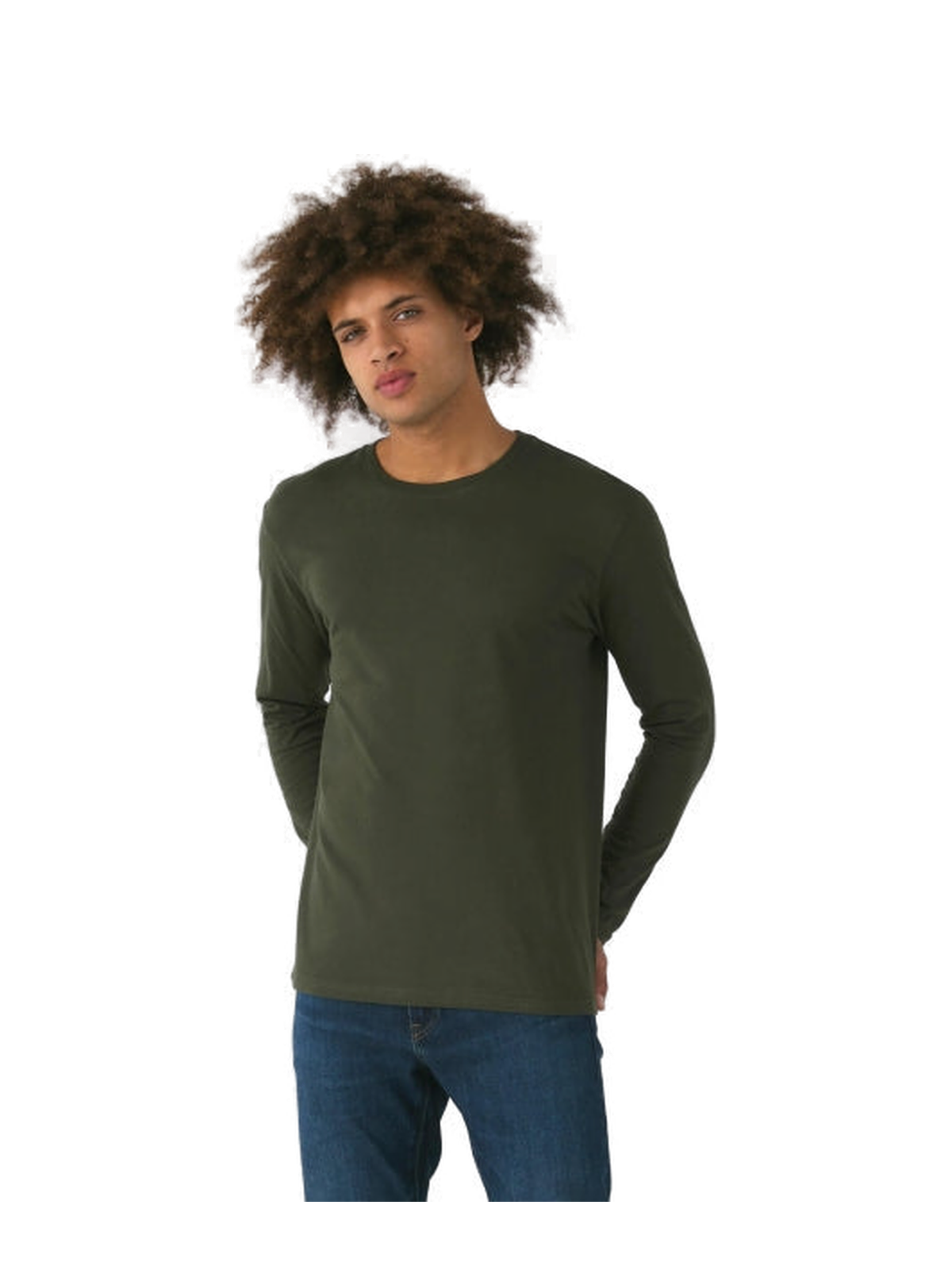 E150 - Camiseta manga larga hombre — portada manual con modelo