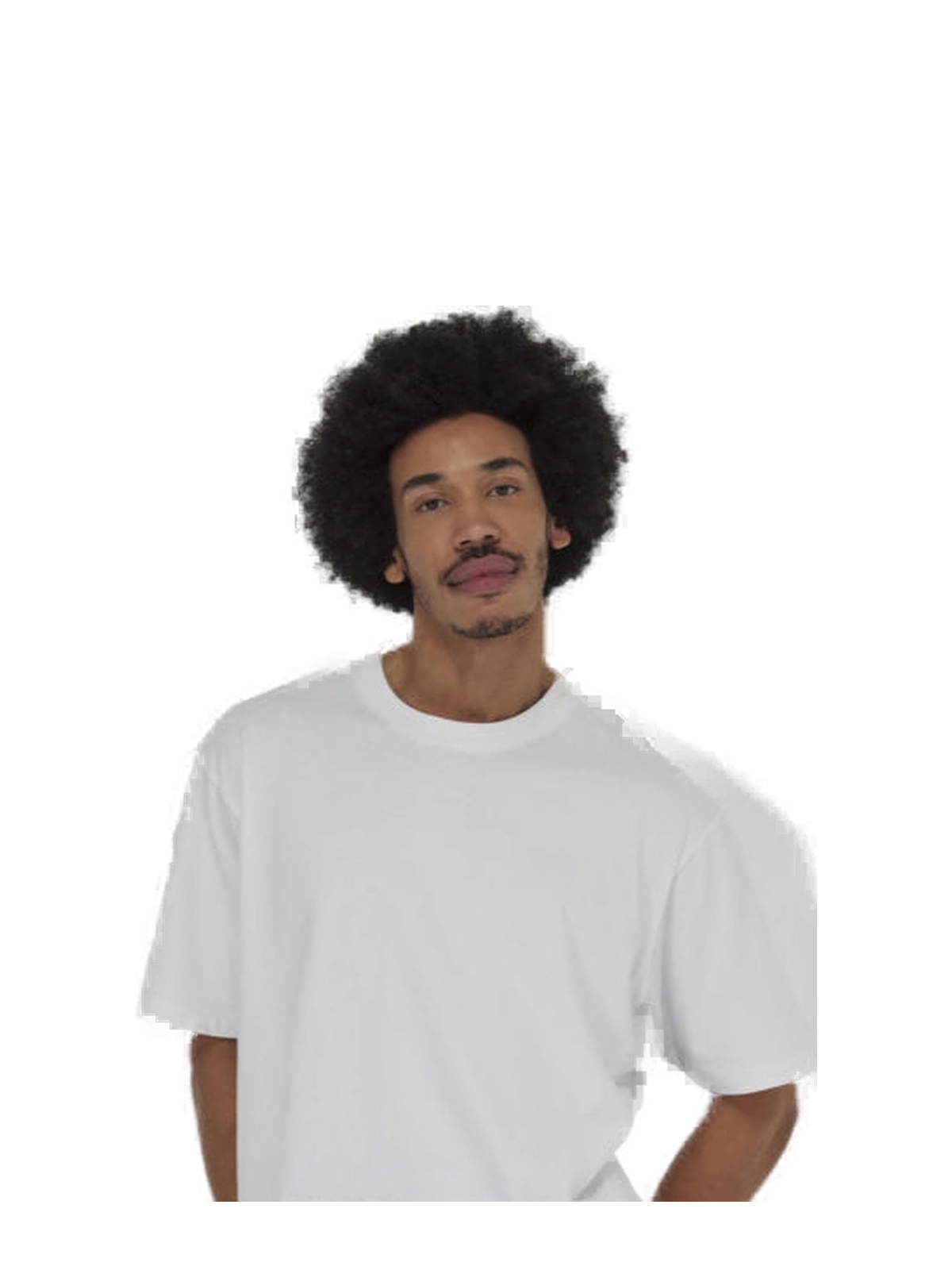 E220 - Camiseta Oversize de manga corta para hombre — portada manual con modelo