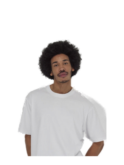 E220 - Camiseta Oversize de manga corta para hombre — portada manual con modelo