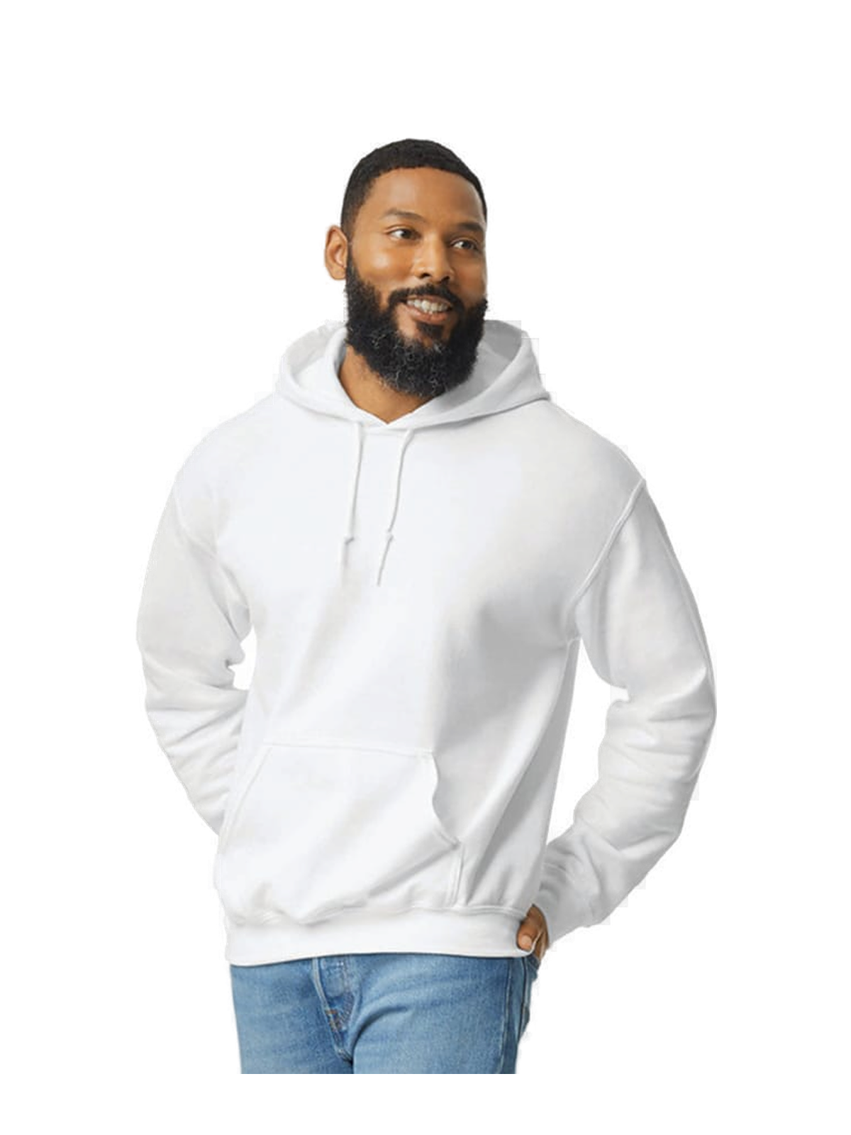 G18500 - Sudadera Hooded Heavy Blend Adultos — portada manual con modelo