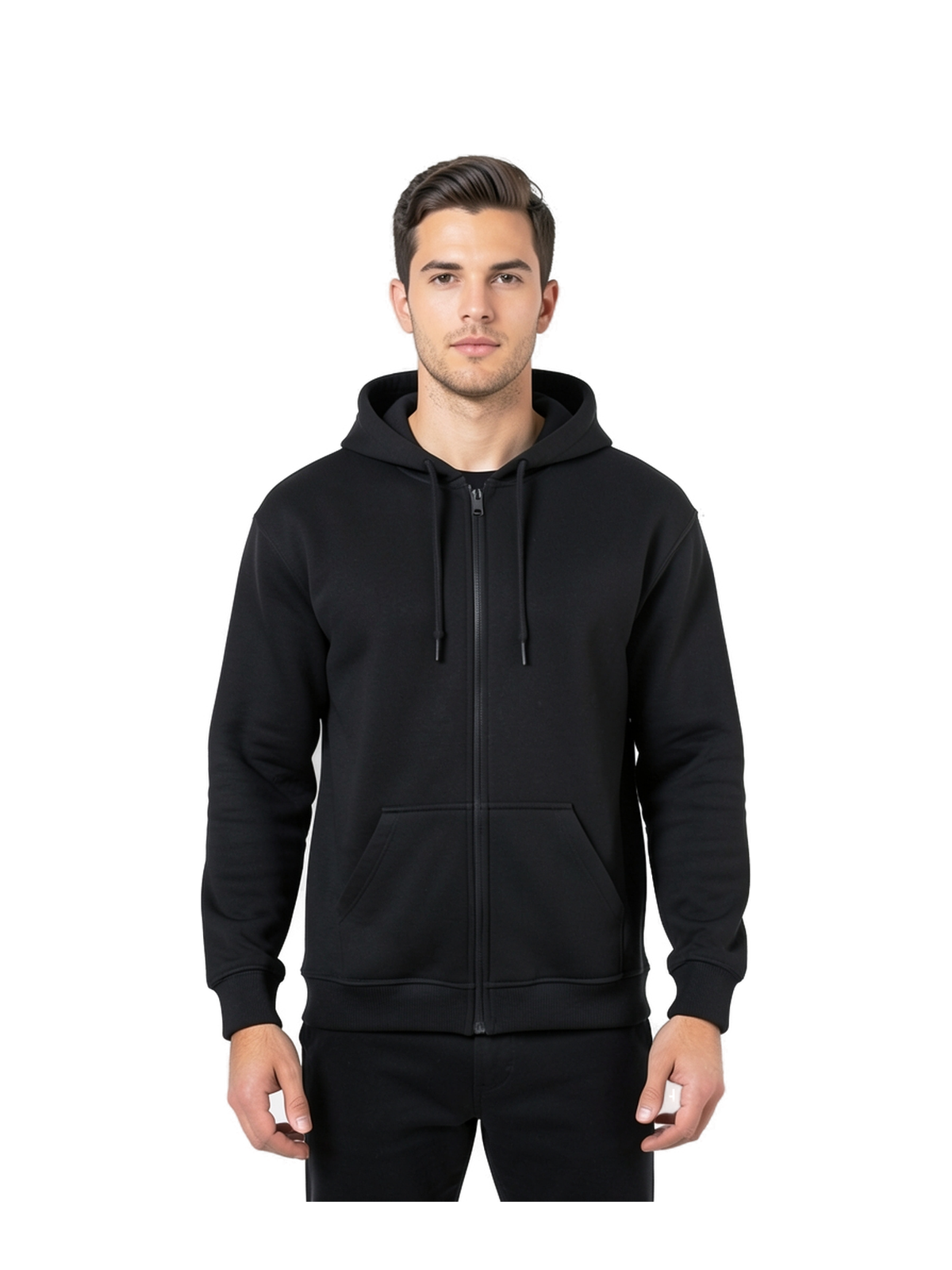 G18600 - Sudadera con Capucha y Cremallera Heavy Blend — portada manual con modelo