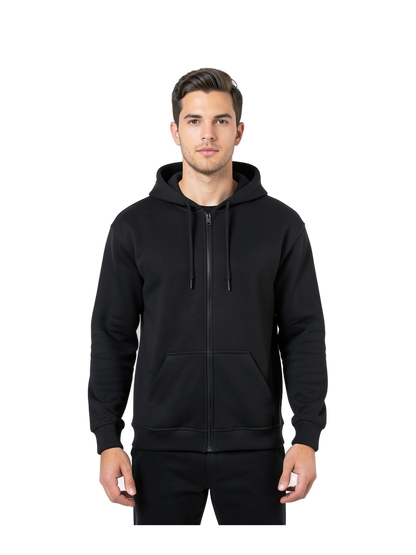 G18600 - Sudadera con Capucha y Cremallera Heavy Blend — portada manual con modelo