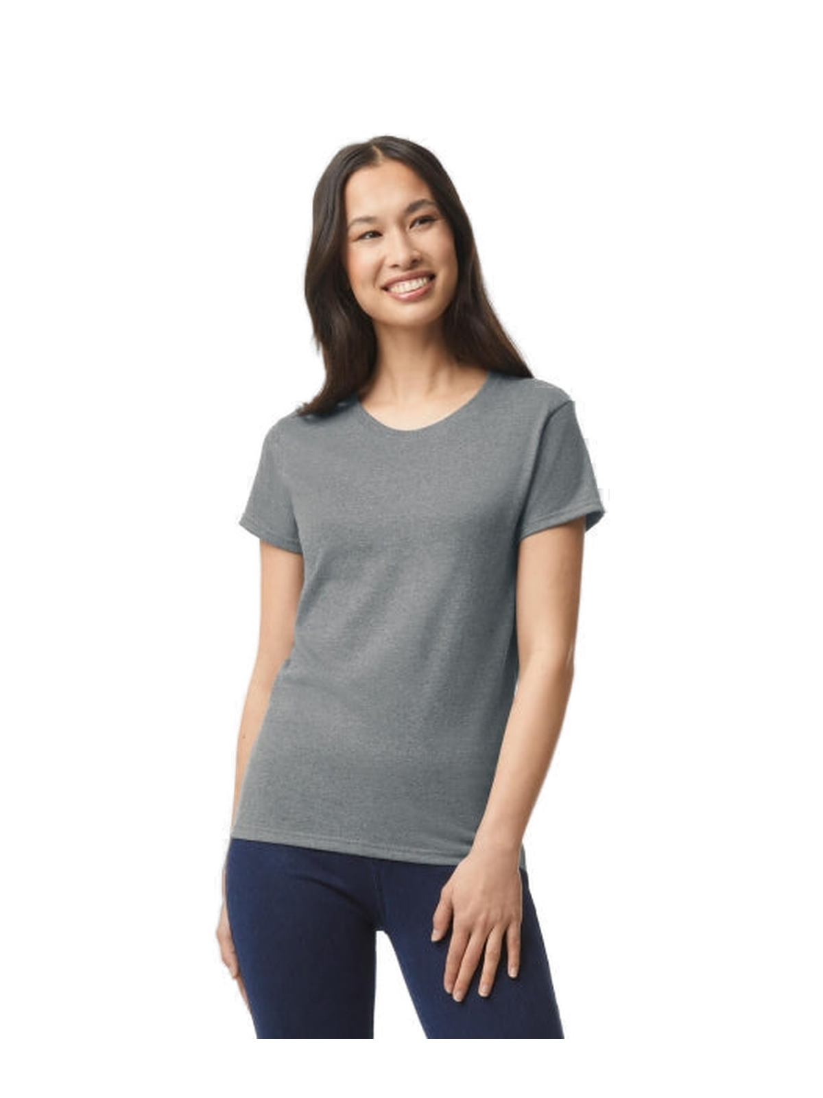 G5000L – Camiseta Heavy Mujer — portada manual con modelo