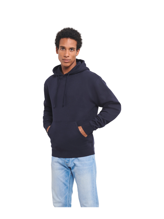 RU265M - Sudadera con capucha Authentic — portada manual con modelo