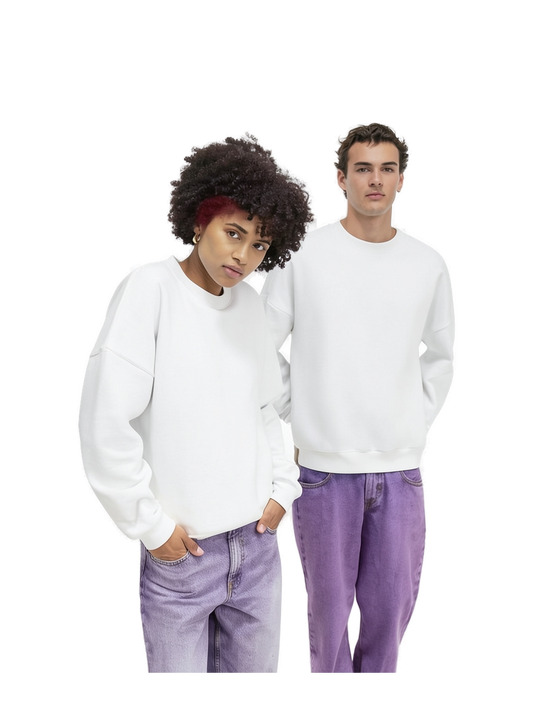 WG001 - Sudadera de Cuello Redondo Influence Adulto Unisex — portada manual con modelo