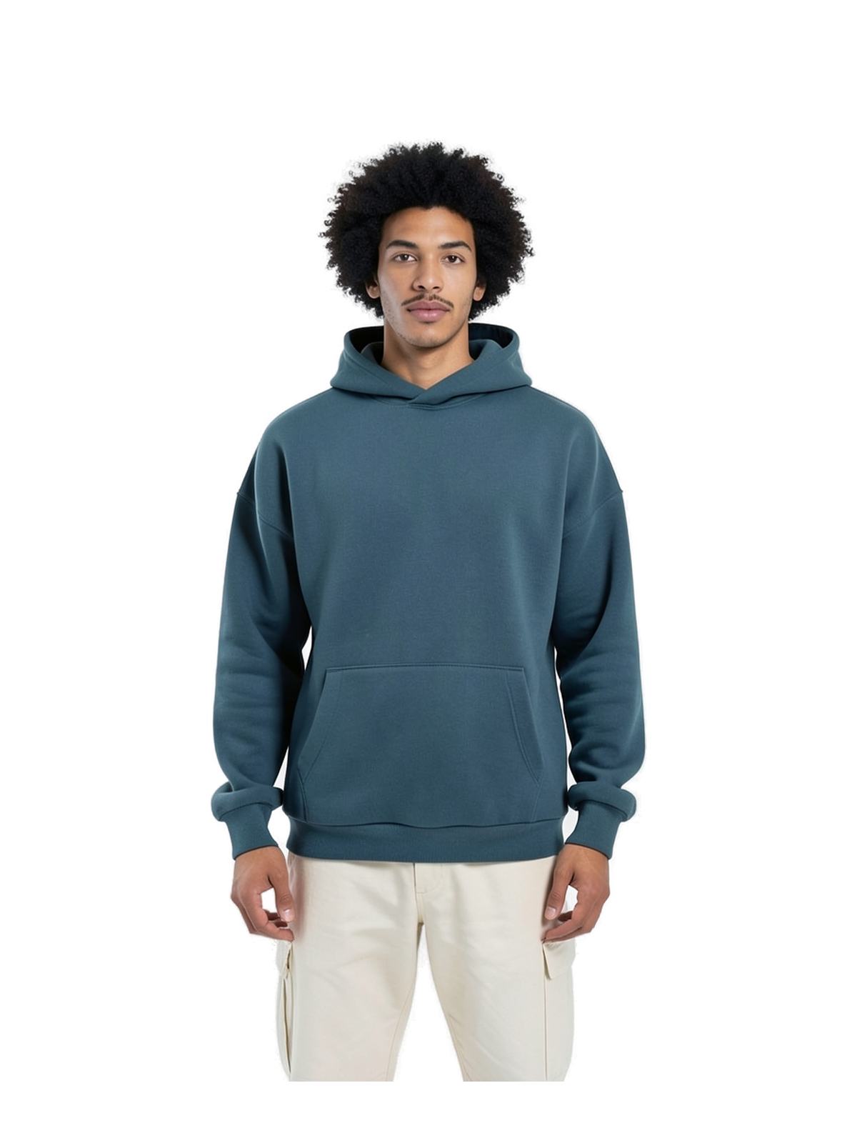 WG002 - Sudadera con Capucha Influence Adulto Unisex — portada manual con modelo