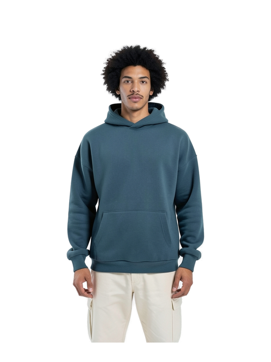 WG002 - Sudadera con Capucha Influence Adulto Unisex — portada manual con modelo